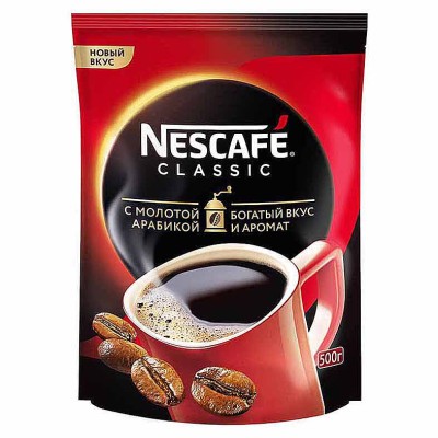 Кофе Nescafe Classic Arabica 500гр м/у