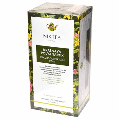 Чай Niktea Краснополянский сбор зеленый 25*2гр к/у