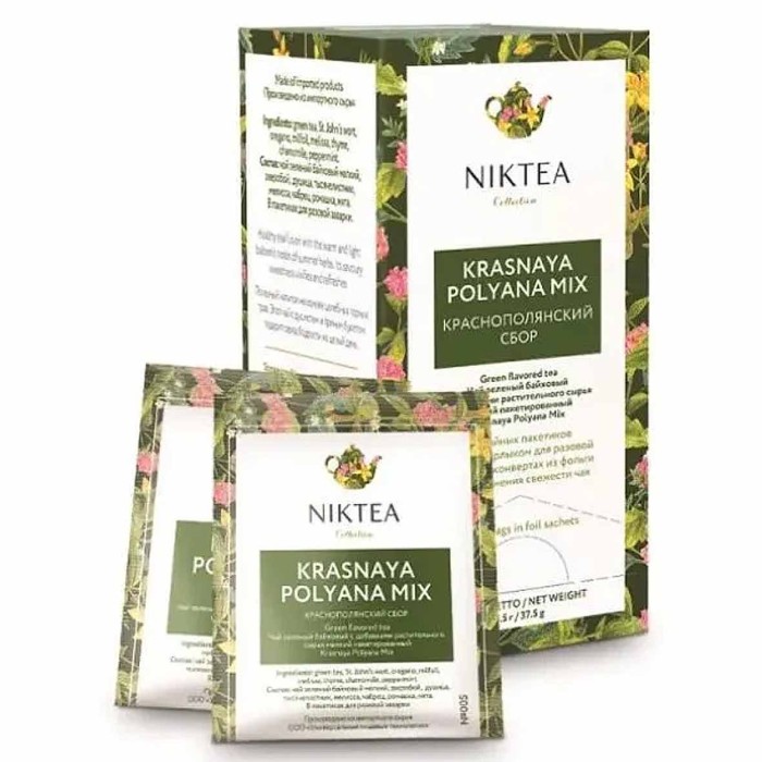 Чай Niktea Краснополянский сбор зеленый 25*2гр к/у
