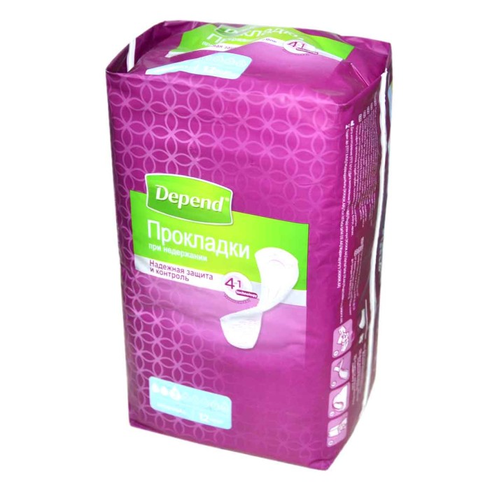 Прокладки урологические Depend Normal Pad 12шт м/у