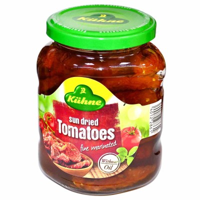 Томаты сушеные Kuhne Sun dried без масла 340гр ст/б
