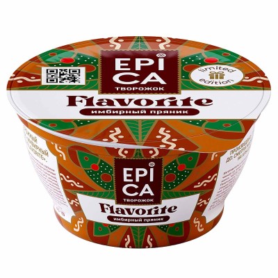 Йогурт Epica Имбирный пряник 7,5% 130гр пэт
