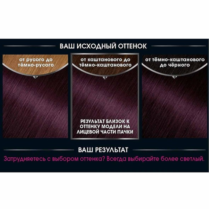 Краска для волос Garnier Olia 3.16 Взрывной ультрафиолет к/у