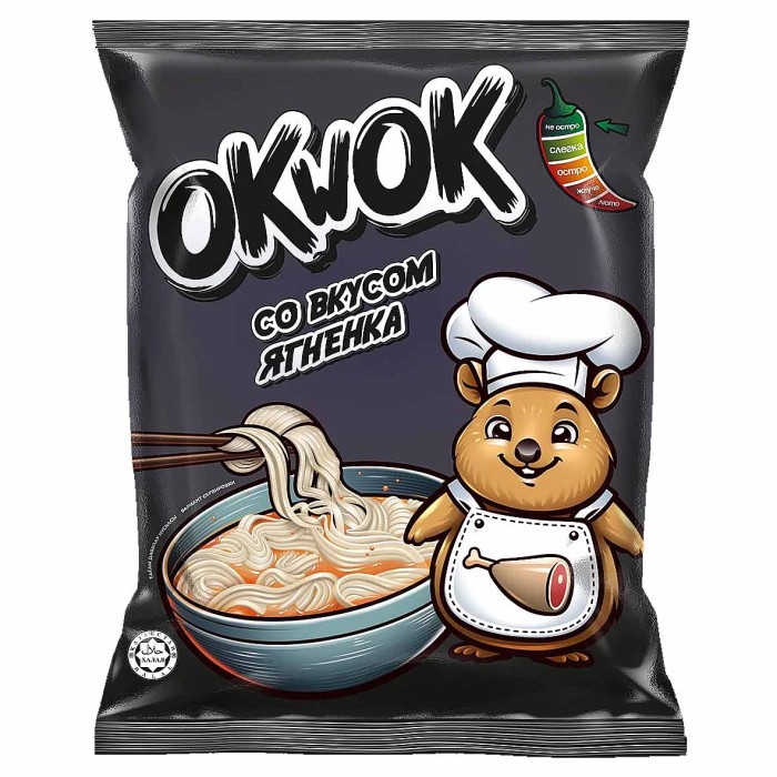 Лапша OkWok со вкусом ягненка 90гр м/у