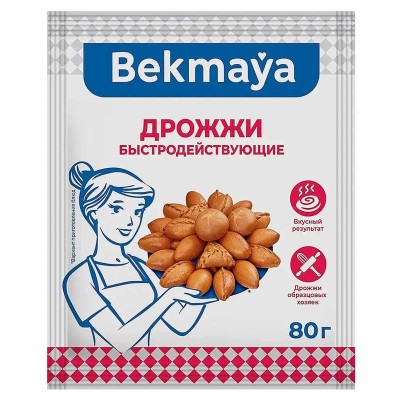 Дрожжи сухие Bekmaya 80гр м/у
