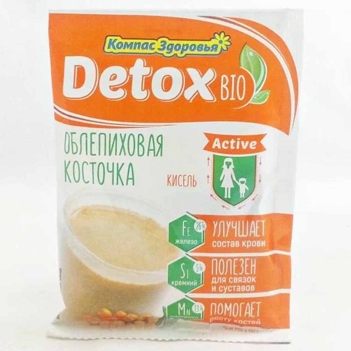 Кисель Detox bio Active Облепиховая косточка 25гр м/у