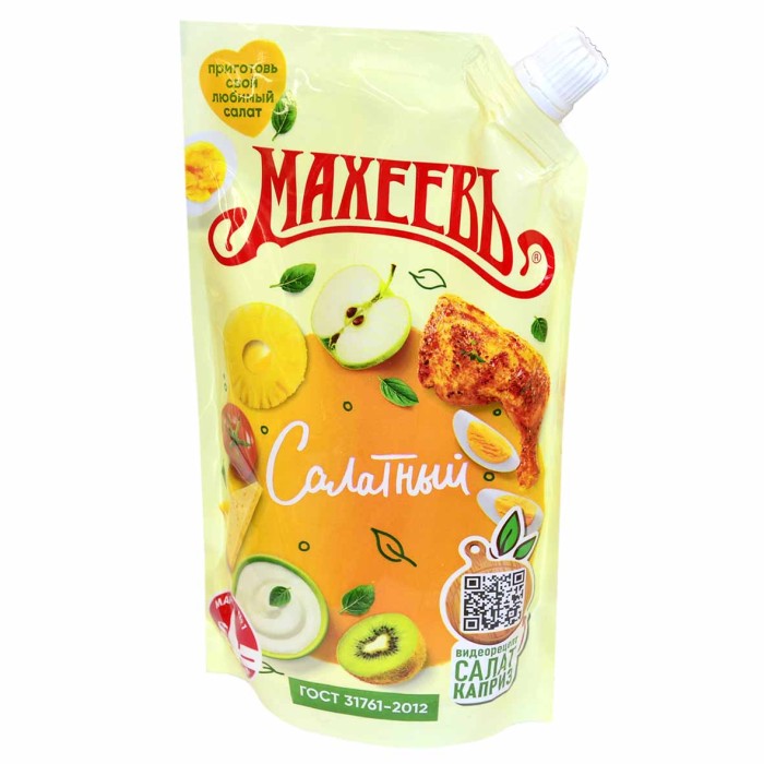 Майонез Махеевъ Салатный 40% 780гр д/п