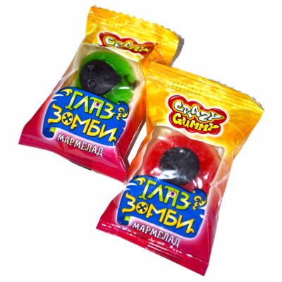Мармелад Канди клаб Crazy Gumm Глаз зомби 10гр м/у