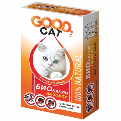 Капли Good Cat для котят и кошек от блох и клещей 1мл к/у