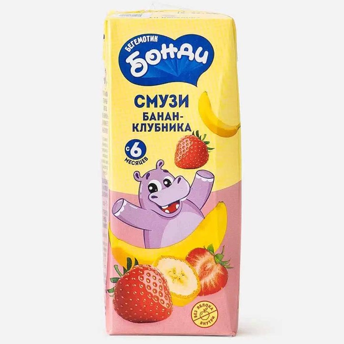 Нектар Бонди банан-клубника 0.2л т/п