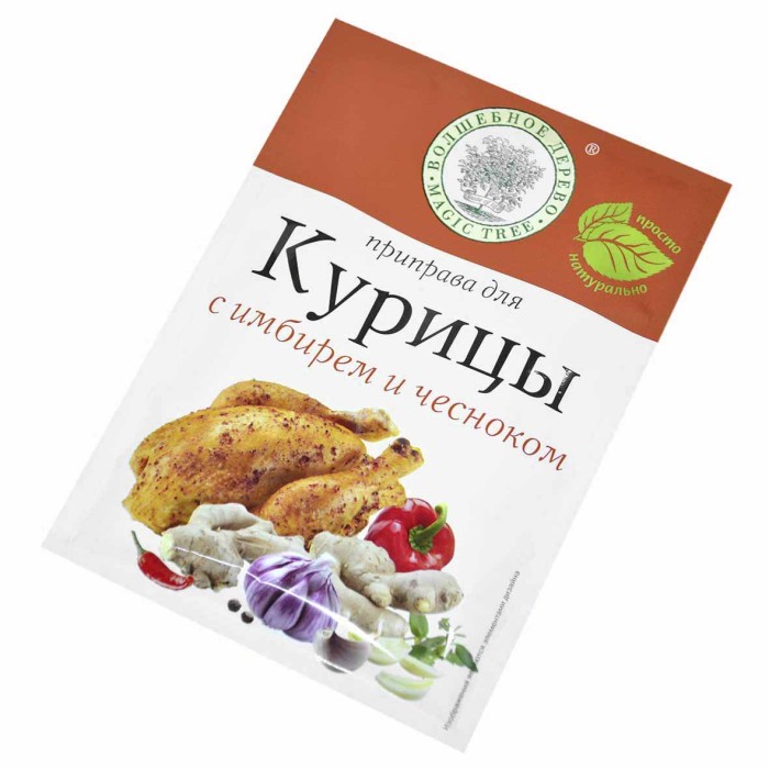 Приправа Волшебное дерево для курицы с имбирем и чесноком 25гр м/у