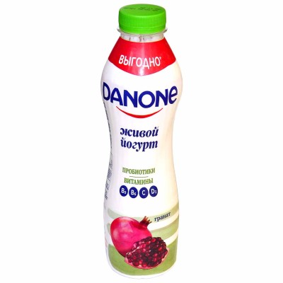 Йогурт питьевой Danone гранат 1,2% 670мл пэт