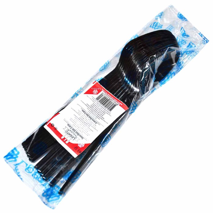 Ложка столовая Black Style 12шт пластик