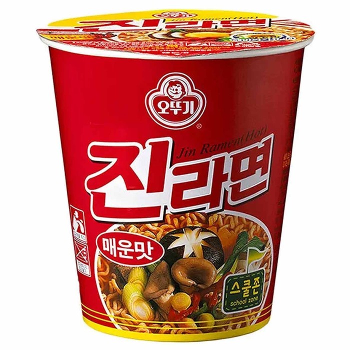 Лапша Ottogi Jin Ramen Spicy 65гр стакан