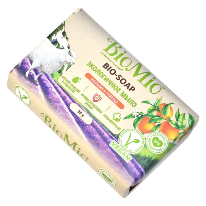 Мыло BioMio Апельсин,лаванда и мята 90гр м/у