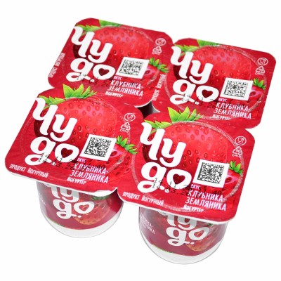 Йогурт Чудо клубника-земляника 2,5% 115гр пэт