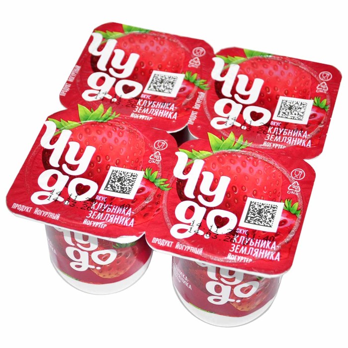 Йогурт Чудо клубника-земляника 2,5% 115гр пэт