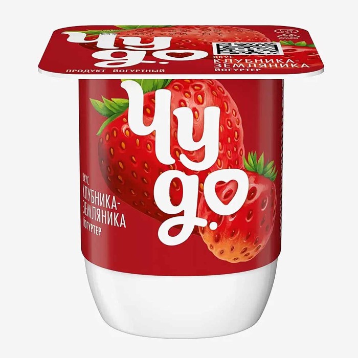 Йогурт Чудо клубника-земляника 2,5% 115гр пэт
