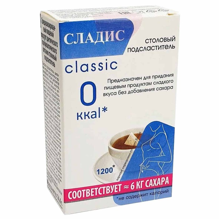 Заменитель сахара Сладис 1200шт к/у