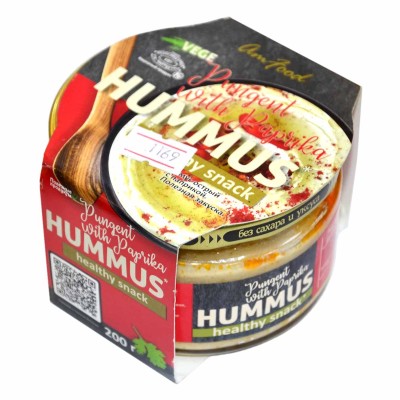 Закуска Hummus Тайны востока острый с паприкой 200гр ст/б