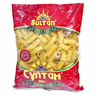 Макароны Султан рожки №12 М139 400гр м/у
