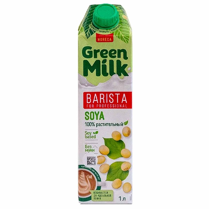 Напиток соевый Green Milk Professiona обогащенный кальцием 1л т/п