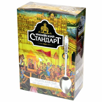 Чай Индийский стандарт черный гранул 250гр к/у