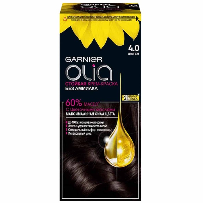Краска для волос Garnier Olia 4.0 Шатен к/у