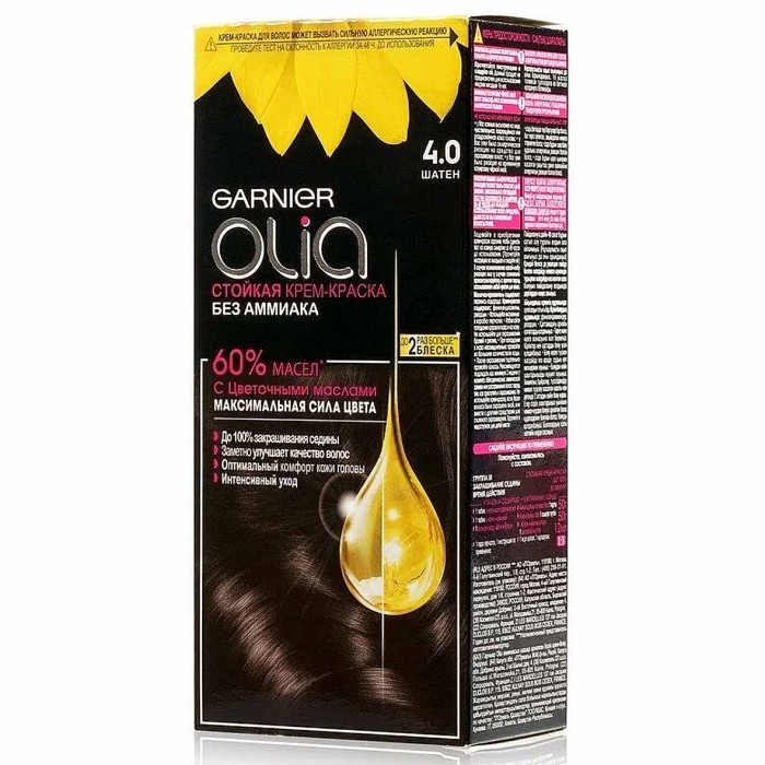Краска для волос Garnier Olia 4.0 Шатен к/у