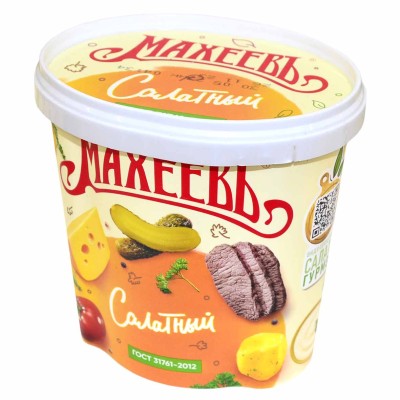 Майонез Махеевъ Салатный 40% 800гр ведро