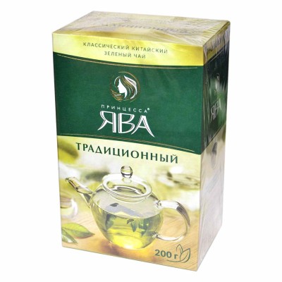 Чай Ява Традиционный зеленый 200гр к/у
