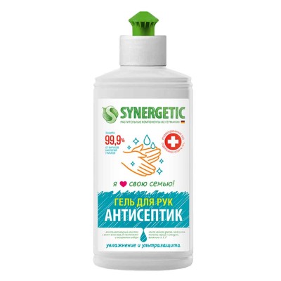 Антисептик для рук Synergetic 250мл дозатор
