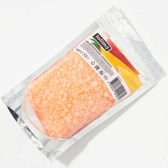 Соль для ванн Lolimi) Спелый манго 500гр к/у