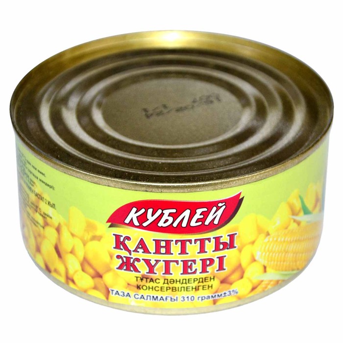 Кукуруза Кублей сахарная из целых зерен 310гр ж/б
