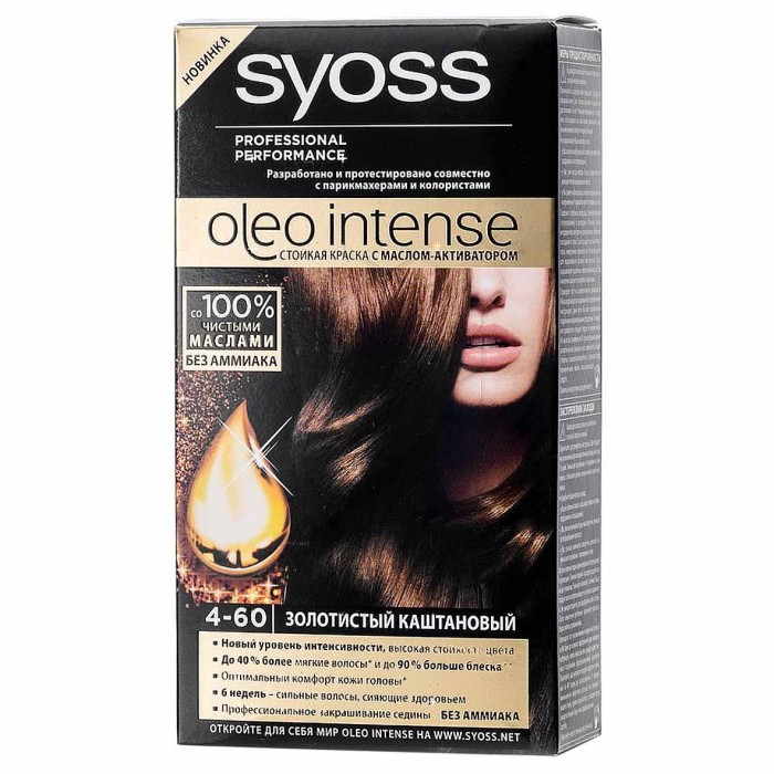 Краска для волос Syoss Color 4-60 Золотисто-каштановый к/у
