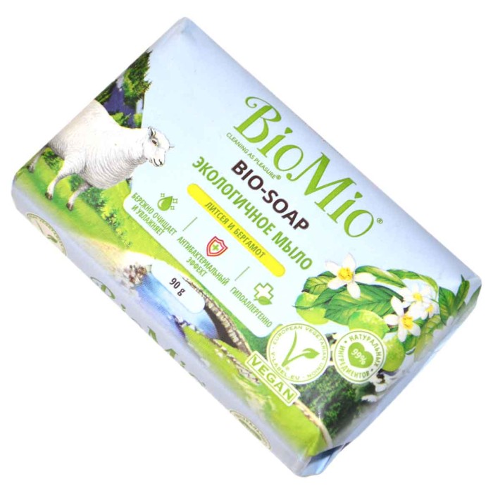 Мыло BioMio Литсея и бергамот 90гр м/у
