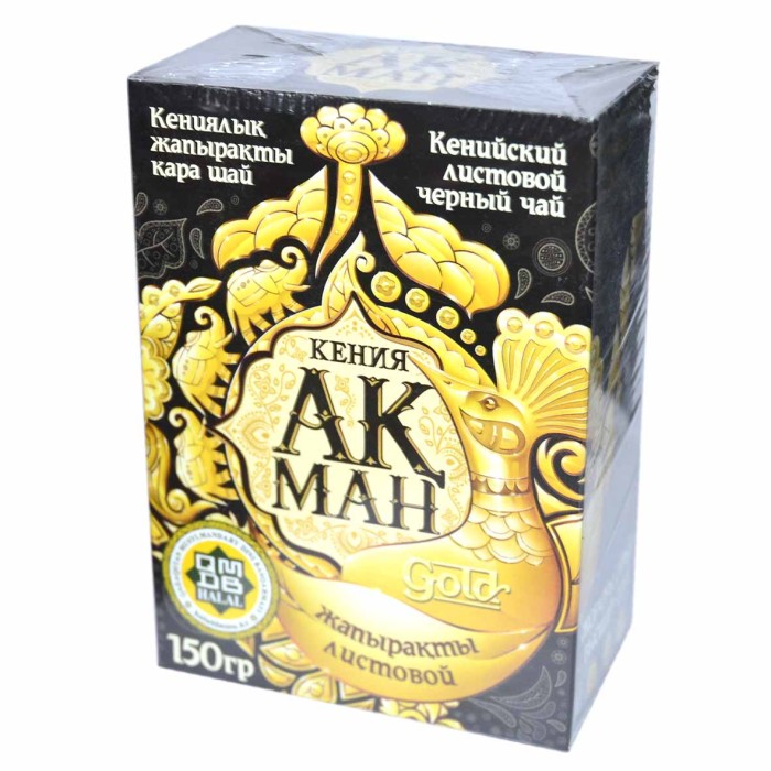 Чай Акман Gold черный лист 150гр к/у
