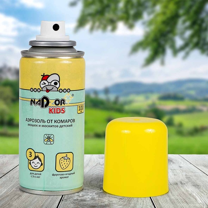 Аэрозоль Nadzor от комаров детский 100 мл артISU0DET