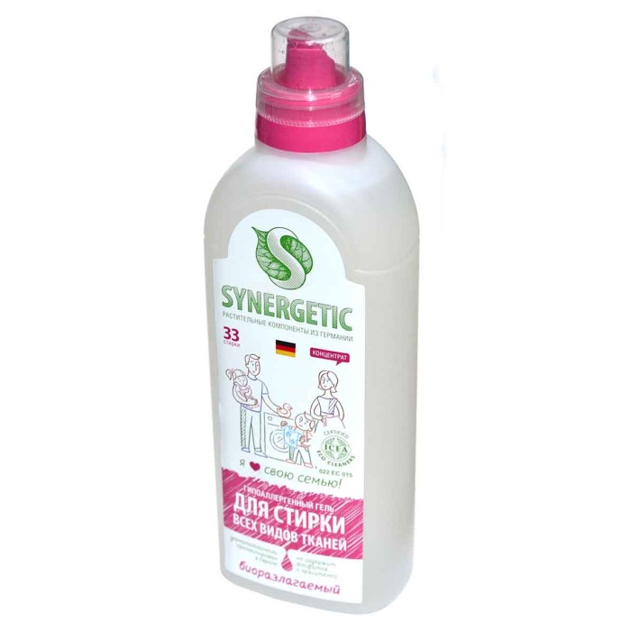 Гель для стирки Synergetic Универсальный 1л пэт