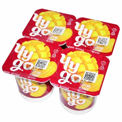 Йогурт Чудо персик-манго 2,5% 115гр пэт