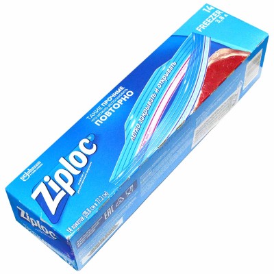 Пакеты Ziploc для хранения и замораживания 3,8л 12шт