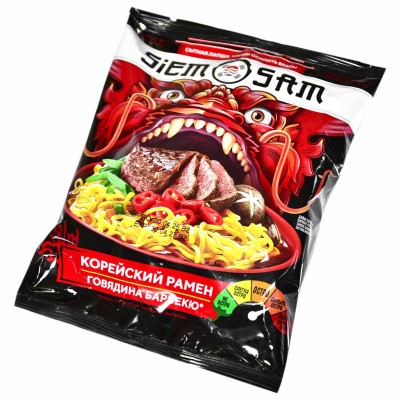 Лапша SiemSam Корейский рамен  90гр м/у