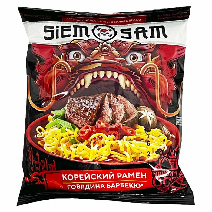 Лапша SiemSam Корейский рамен  90гр м/у