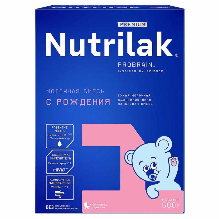 Смесь Nutrilak Premium +1с 0мес 600гр к/у