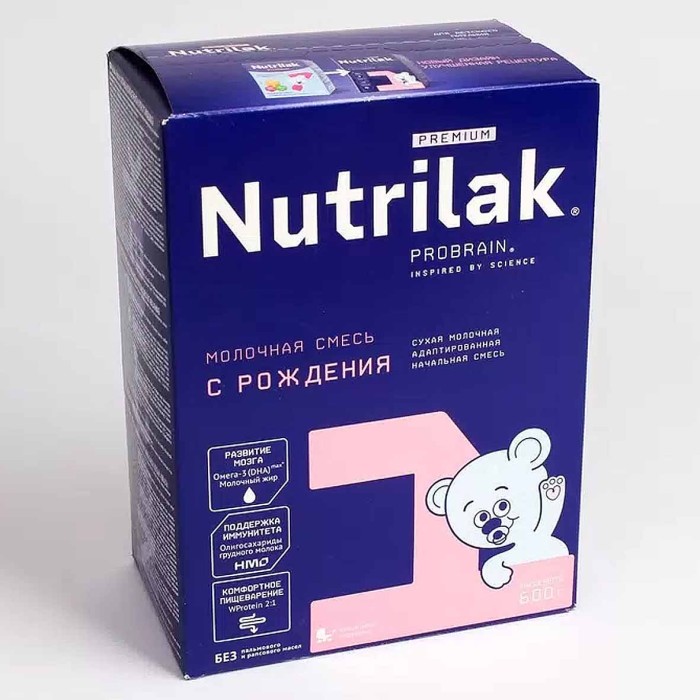 Смесь Nutrilak Premium +1с 0мес 600гр к/у