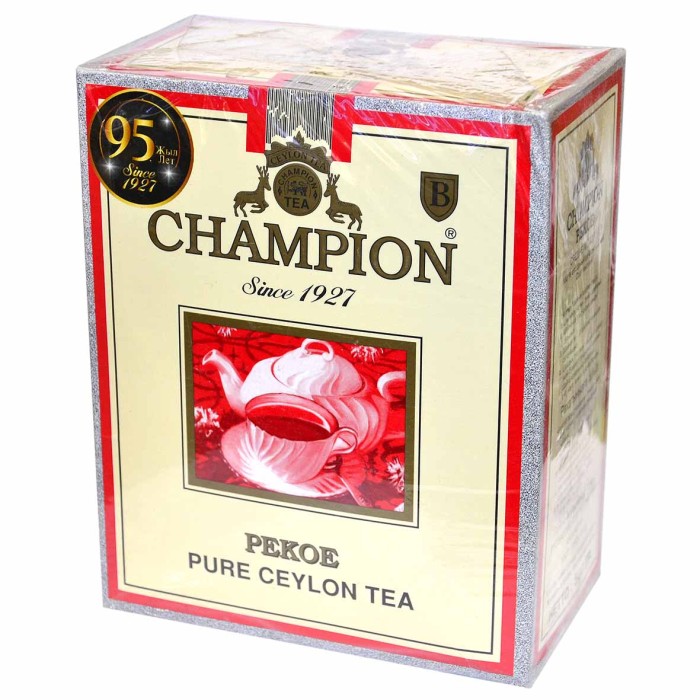 Чай Champion Pekoe черный лист 500гр к/у