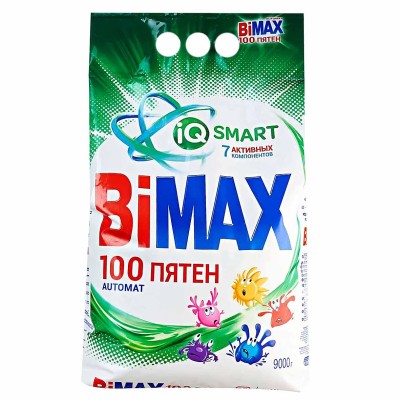 Порошок для стирки BiMax 100 пятен аutomat 9кг м/у