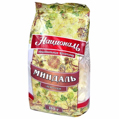 Миндаль Националь лепестки 80гр м/у