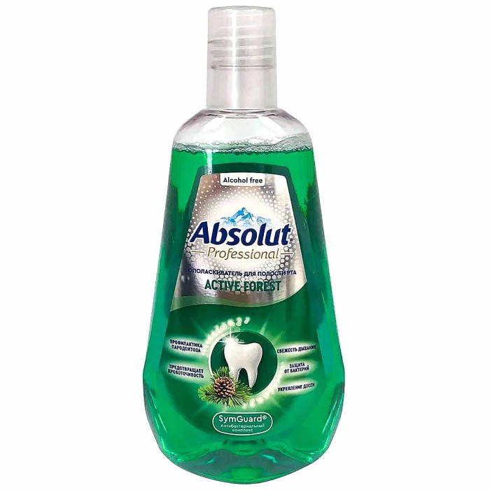 Ополаскиватель для полости рта ABSOLUT Professional Active Forest 500мл пэт