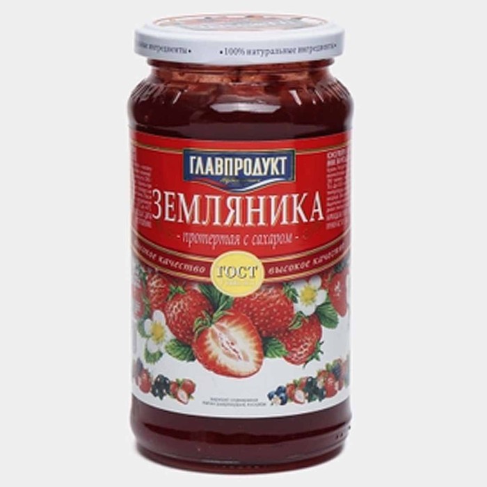 Варенье Главпродукт Гост Земляника 550гр ст/б